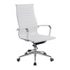 The Oslo Executive Chair White with Chrome Base