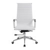 The Oslo Executive Chair White with Chrome Base - Image 2