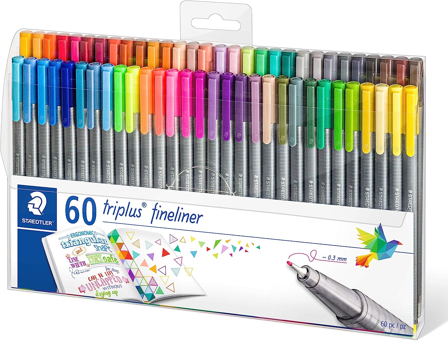 Staedtler Triplus Fineliner Pen Set, 20-Colors 