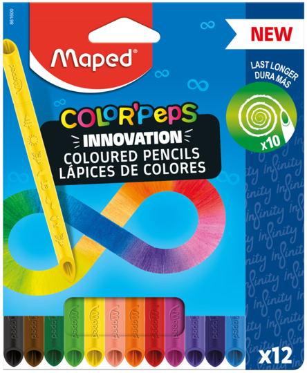 Colour pencils Maped Color'Peps World - Vunder