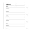 Filofax Mini Name address and telephone number Refill - Image 2