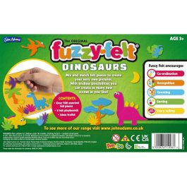 John Adams Fuzzy-Felt Gift Set Dinosaur