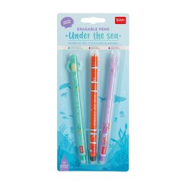 Legami Set of 3 Erasable Gel Pens Under The Sea