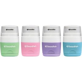 Swordfish Twin Combo Sharpener & Eraser Assorted Pastel Colours Pack 1