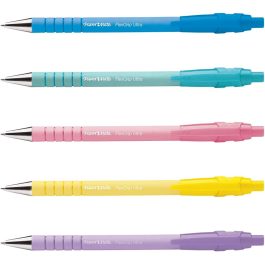 Paper Mate Flexigrip Ultra Pastel Ballpoint Pens Medium Pack 5