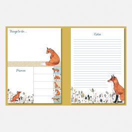 The Gifted stationery Co Sticky Note Folder Foxy Tales