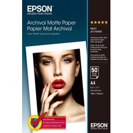Epson A4 Archival Matte Photo Paper 189gsm Pack 50 Sheets