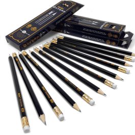 Helix Oxford Classic Eraser Tip HB Pencils Box 12