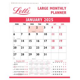 Letts 2025 Business Calendar Large Monthly