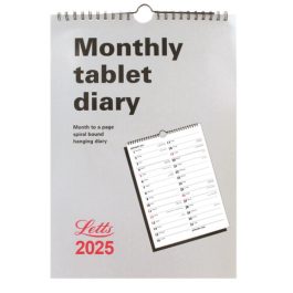 Letts 2025 Business Calendar A4 Monthly Tablet