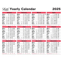 Letts 2025 Business Calendar Yearly