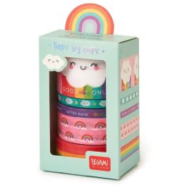 Legami Set of 5 Paper Sticky Tapes Rainbow