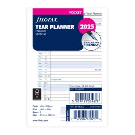 Filofax Pocket Year Planner Vertical 2025