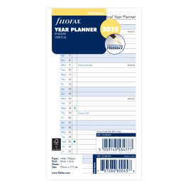 Filofax Personal Year Planner Vertical 2025