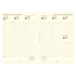 Filofax A5 Week On Two Pages Cotton Cream 2025 Diary Refill
