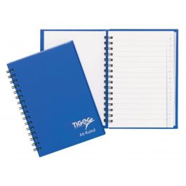 Tiger Twinwire Indexed Notebook A6 Blue