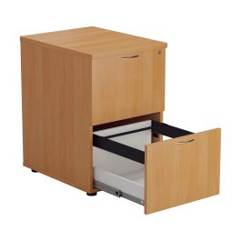 First 2 Drawer Filing Cabinet 464x600x710mm Beech