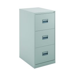 Talos 3 Drawer Metal Filing Cabinet 465x620x1010mm Grey