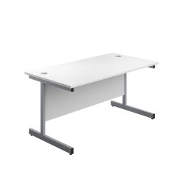 First Rectangular Cantilever Desk 1200x800x730mm White