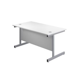 First Rectangular Cantilever Desk 1200x800x730mm White