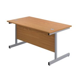 First Rectangular Cantilever Desk 1400x800x730mm Nova Oak