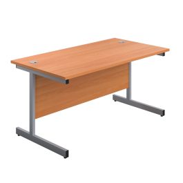 First Rectangular Cantilever Desk 1600x800x730mm Beech