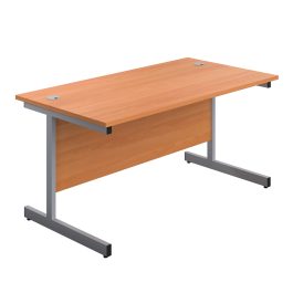 First Rectangular Cantilever Desk 1800x800x730mm Beech