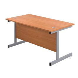 First Rectangular Cantilever Desk 1800x800x730mm Beech