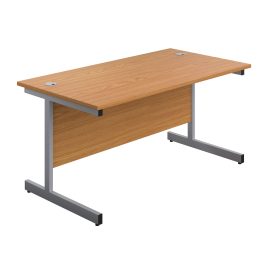 First Rectangular Cantilever Desk 1800x800x730mm Nova Oak