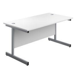 First Rectangular Cantilever Desk 1800x800x730mm White