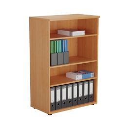 First 3 Shelf Wooden Bookcase 800x450x1200mm Beech