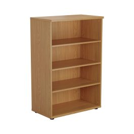 First 3 Shelf Wooden Bookcase 800x450x1200mm Nova Oak