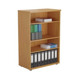 First 3 Shelf Wooden Bookcase 800x450x1200mm Nova Oak