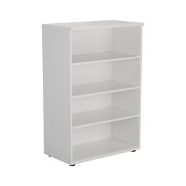 First 3 Shelf Wooden Bookcase 800x450x1200mm White