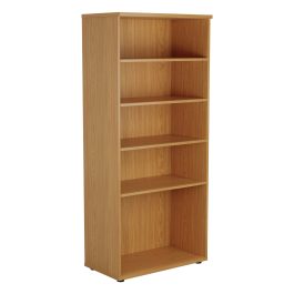 First 4 Shelf Wooden Bookcase 800x450x1800mm Nova Oak