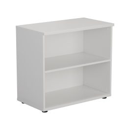 First 1 Shelf Wooden Bookcase 800x450x730mm White