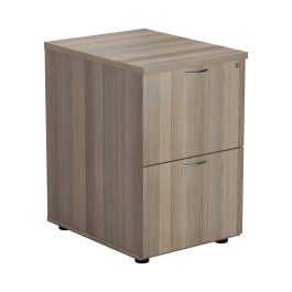 First 2 Drawer Filing Cabinet 464x600x710mm Grey Oak