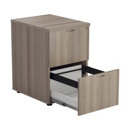 First 2 Drawer Filing Cabinet 464x600x710mm Grey Oak