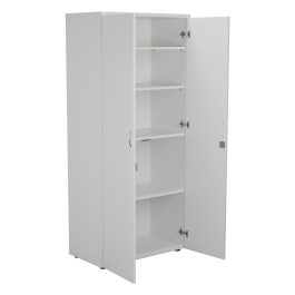 First Wooden Storage Cupboard 800x450x1800mm White