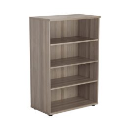 First 3 Shelf Wooden Bookcase 800x450x1200mm Grey Oak