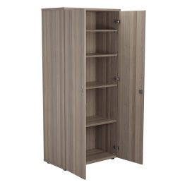 First Wooden Storage Cupboard 800x450x1800mm Grey Oak