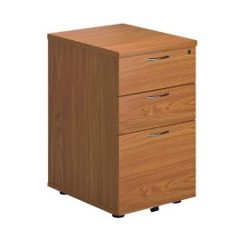 First 3 Drawer Under Desk Pedestal 404x500x690mm Nova Oak