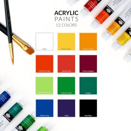 Royal & Langnickel Essentials Acrylic Set 12 X 12ml Tubes