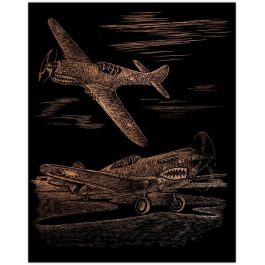 Royal & Langnickel Engraving Art Copper A4 WW II Fighter Plane