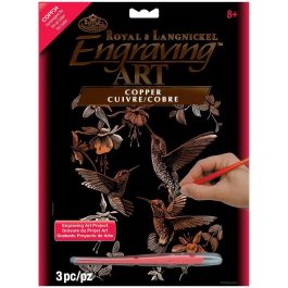 Royal & Langnickel Engraving Art Copper A4 Hummingbird Trio