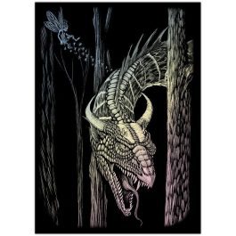 Royal & Langnickel Engraving Art Holographic Mini A5 Forest Dragon