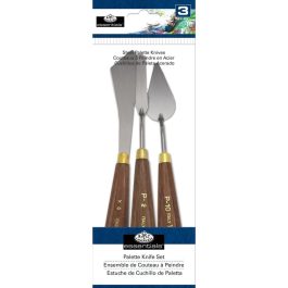 Royal & Langnickel Essentials Steel Palette Knives for Painting Set of 3