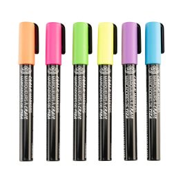 Royal & Langnickel Chalk Markers 2mm Reversible Tips Neon Pack of 6