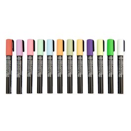 Royal & Langnickel Chalk Markers 2mm Reversible Tips Primary Pack of 12