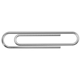 Essentials Box 100 Giant Serrated 73mm Paperclips